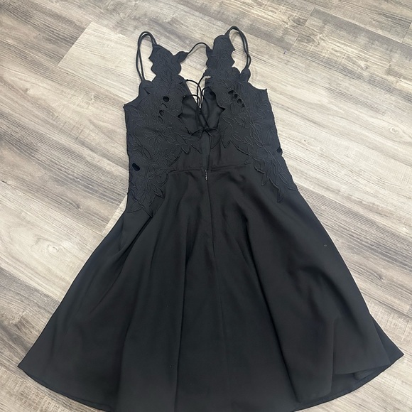 Misguided Black Dress with Cutouts - Picture 1 of 4
